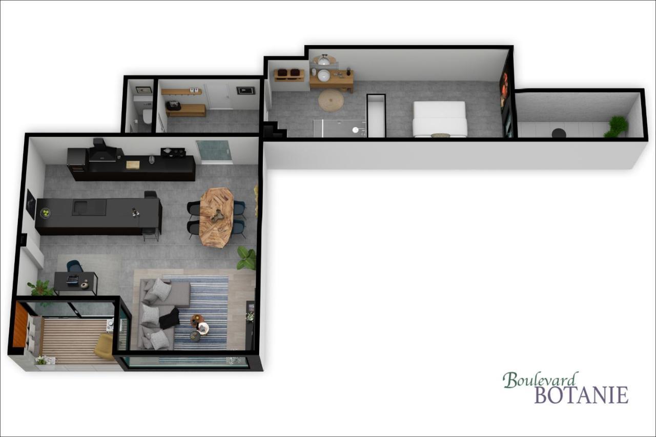 Boulevard Botanie City Apartment With Parking Hasselt Kültér fotó